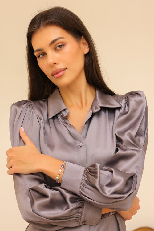 Habiba Shirt Dress - Taupe