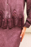 Katalina Skirt Set - Plum