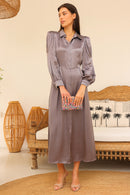 Habiba Shirt Dress - Taupe