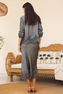 Katalina Skirt Set - Slate