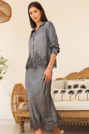 Katalina Skirt Set - Slate