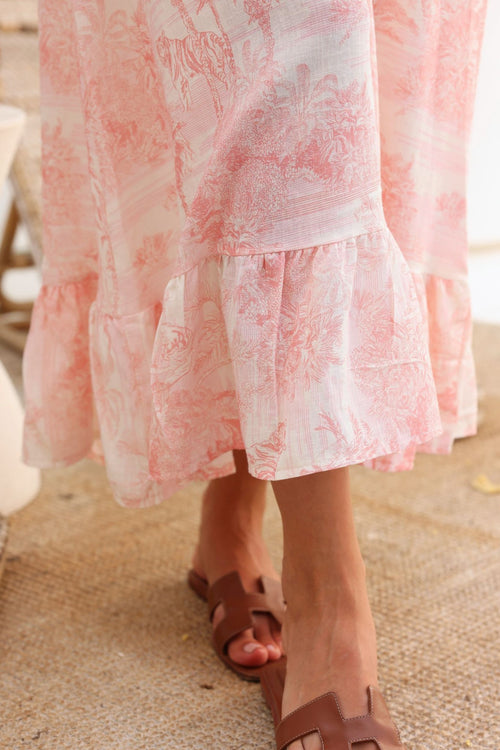 Garden Maxi Dress - Pink