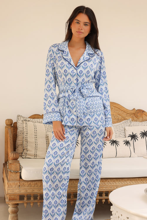 Joya Pants Set - Classic Blue