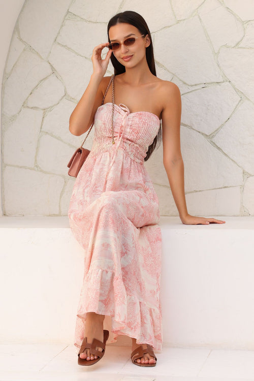 Garden Maxi Dress - Pink