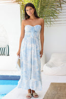 Garden Maxi Dress - Blue