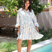 Floral Dress - Blue