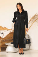 Habiba Shirt Dress - Black