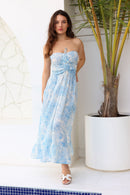 Garden Maxi Dress - Blue