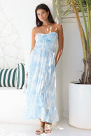 Garden Maxi Dress - Blue