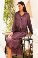 Katalina Skirt Set - Plum