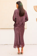 Katalina Skirt Set - Plum