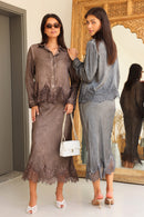 Katalina Skirt Set - Slate